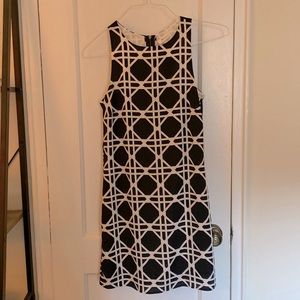 Black/White Shift Dress